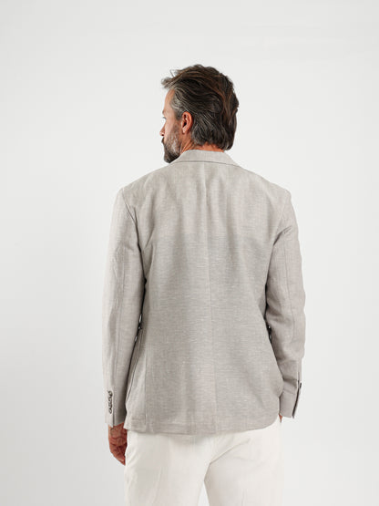 Flap Pocket Half-Lined Blazer