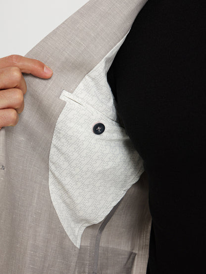Flap Pocket Half-Lined Blazer