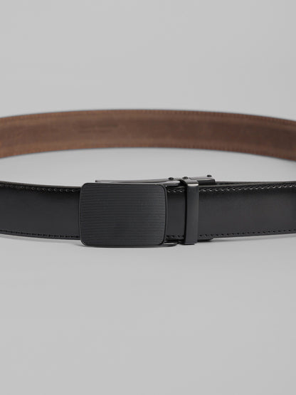 Semi Dressed Solid Leather Belt