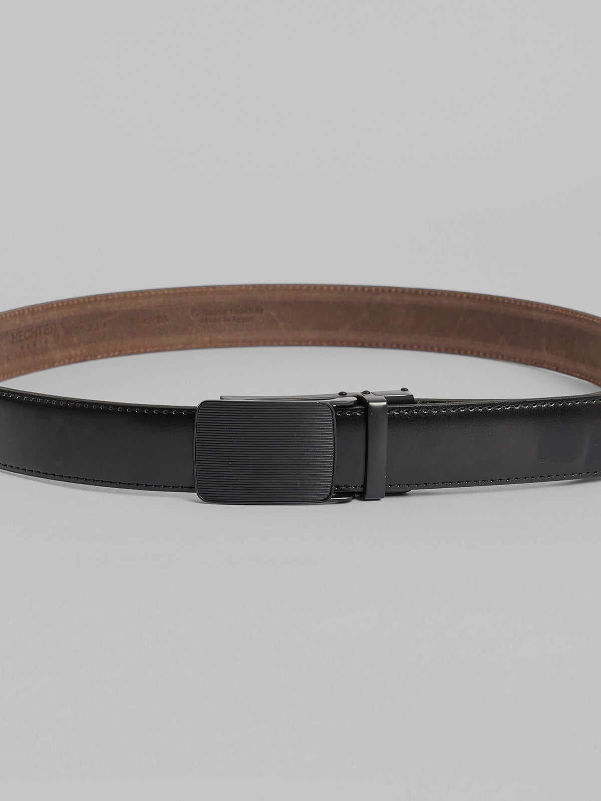 Semi Dressed Solid Leather Belt