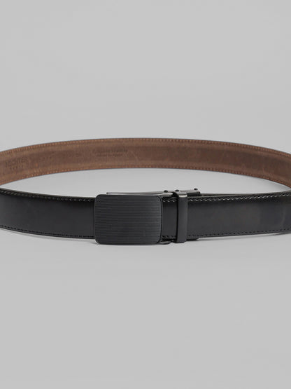 Semi Dressed Solid Leather Belt