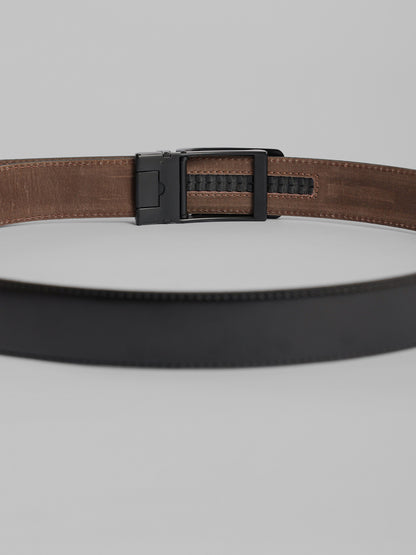 Semi Dressed Solid Leather Belt