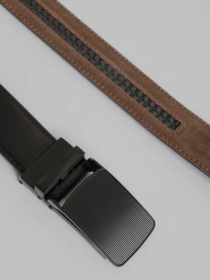Semi Dressed Solid Leather Belt