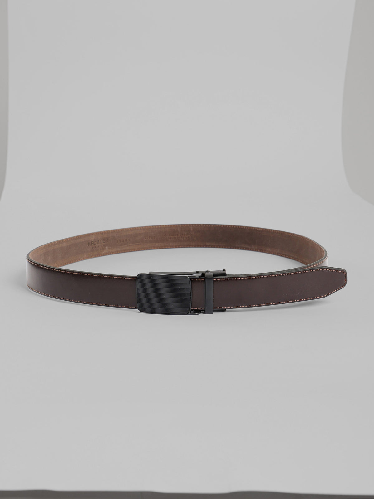 Semi Dressed Solid Leather Belt