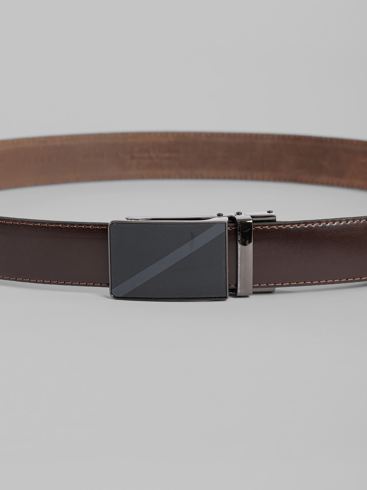 Semi Dressed Solid Leather Belt