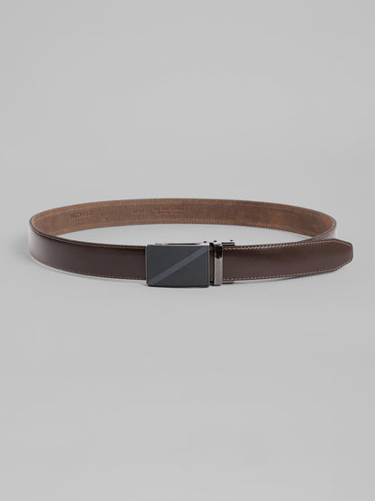 Semi Dressed Solid Leather Belt