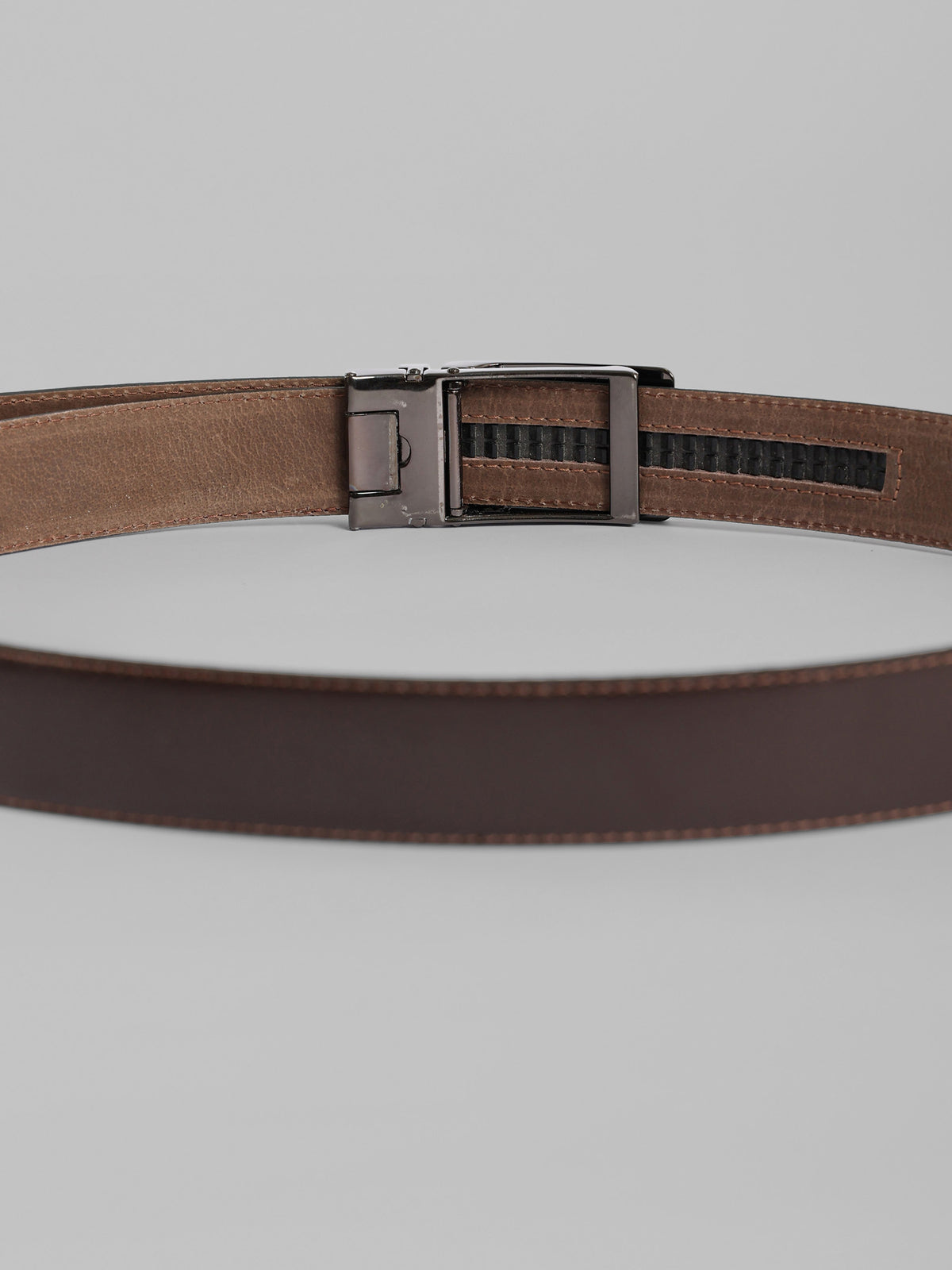 Semi Dressed Solid Leather Belt