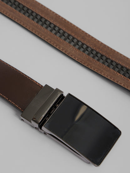 Semi Dressed Solid Leather Belt