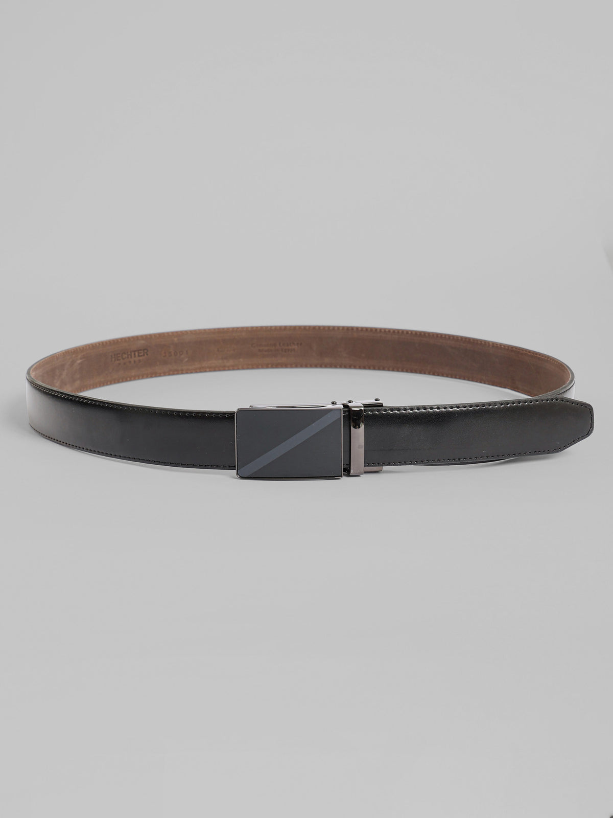 Semi Dressed Solid Leather Belt