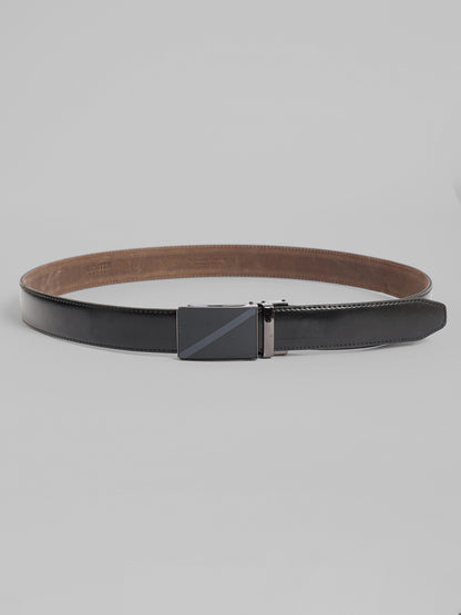 Semi Dressed Solid Leather Belt