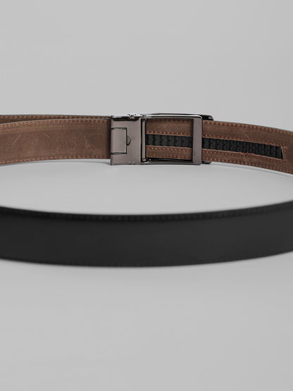Semi Dressed Solid Leather Belt