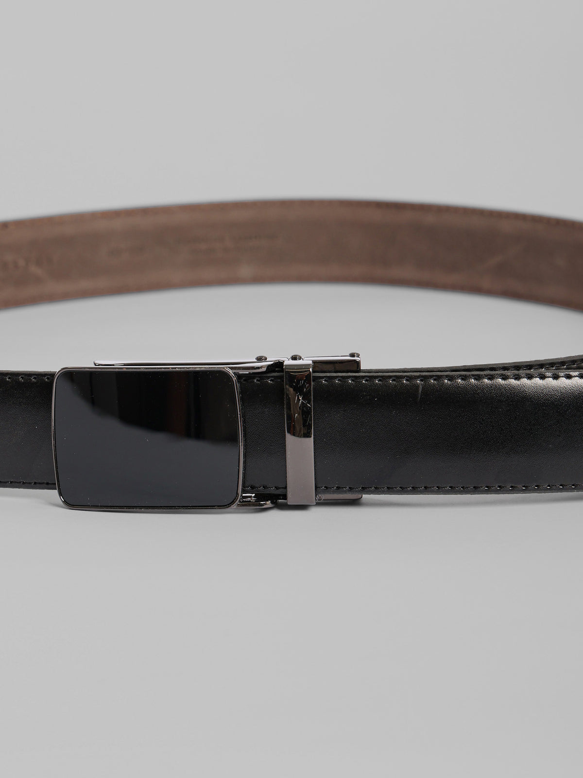 Semi Dressed Solid Leather Belt