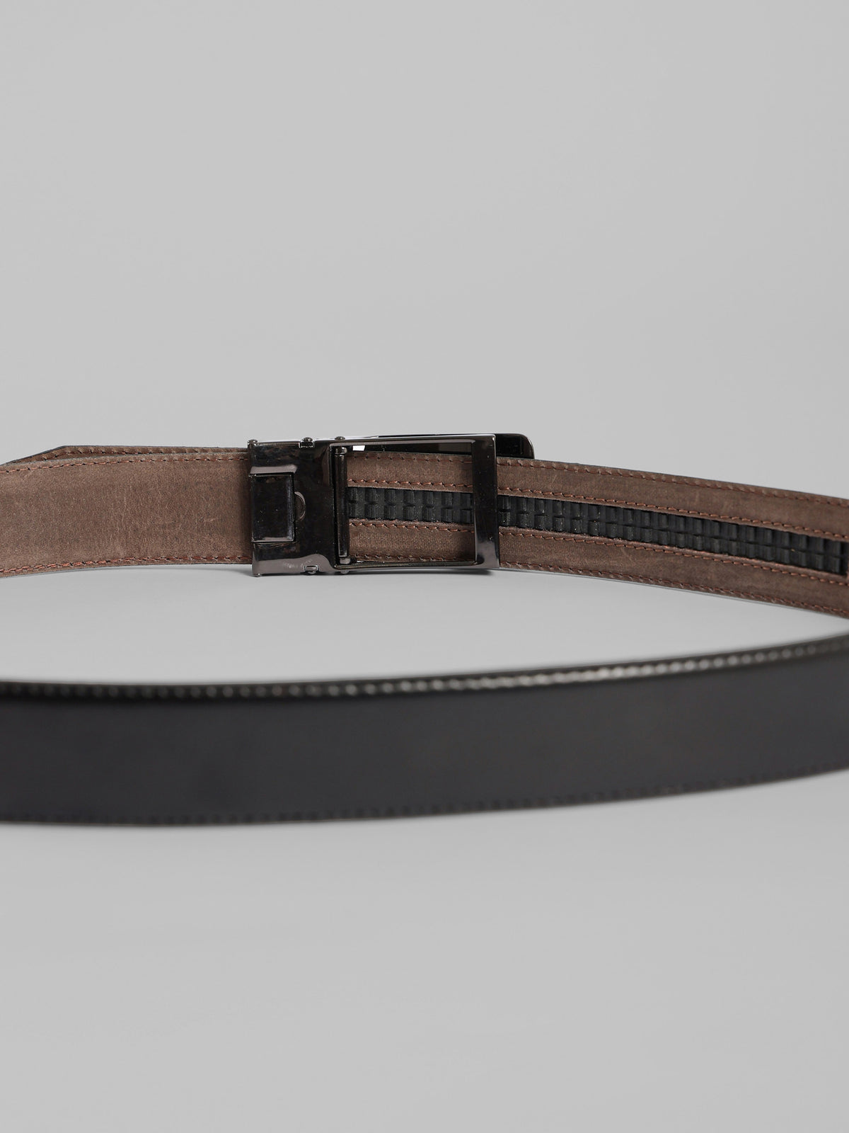Semi Dressed Solid Leather Belt