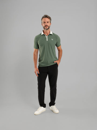Solid Short-Sleeve Polo