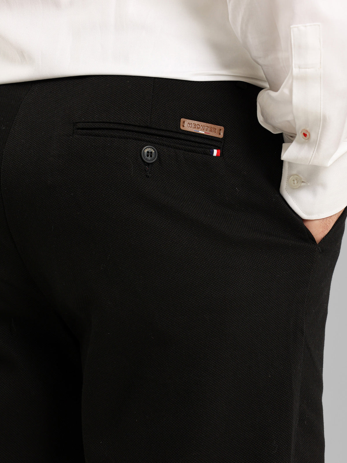 Basic Casual Pique Flat Pocket Pants