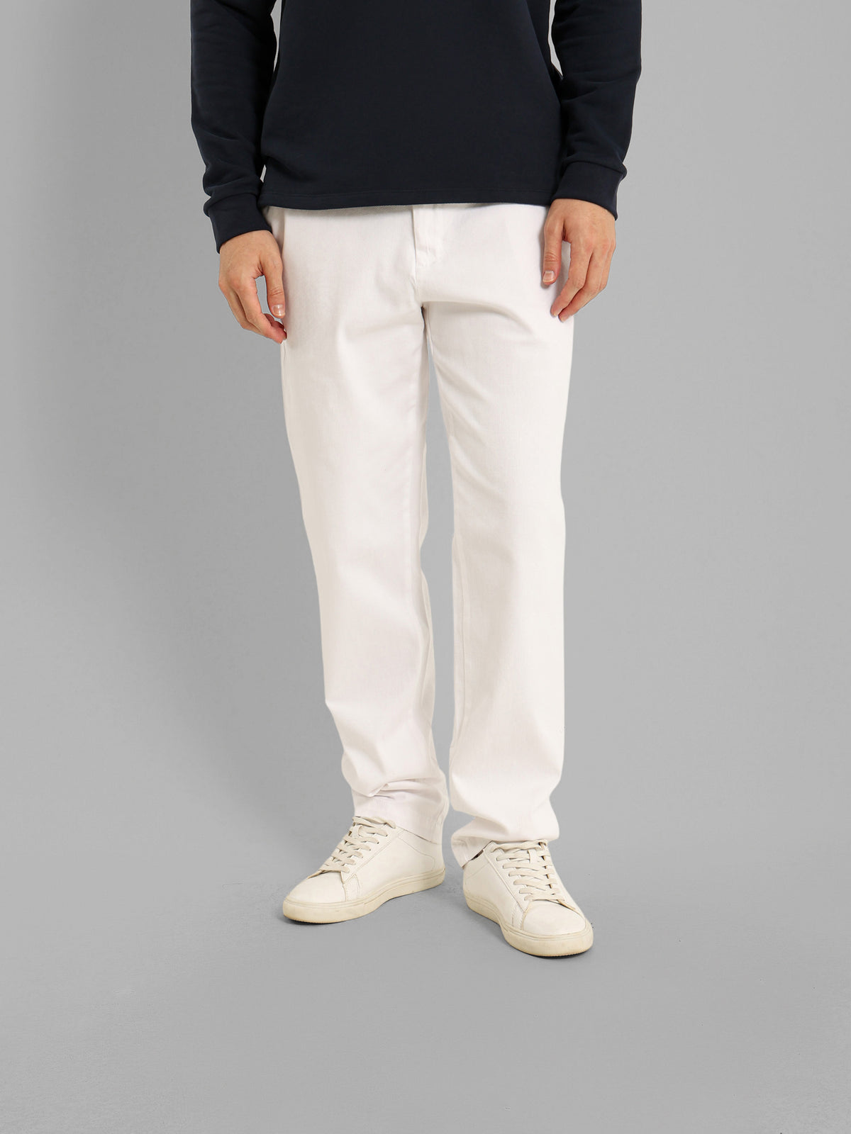 Basic Casual Pique Flat Pocket Pants
