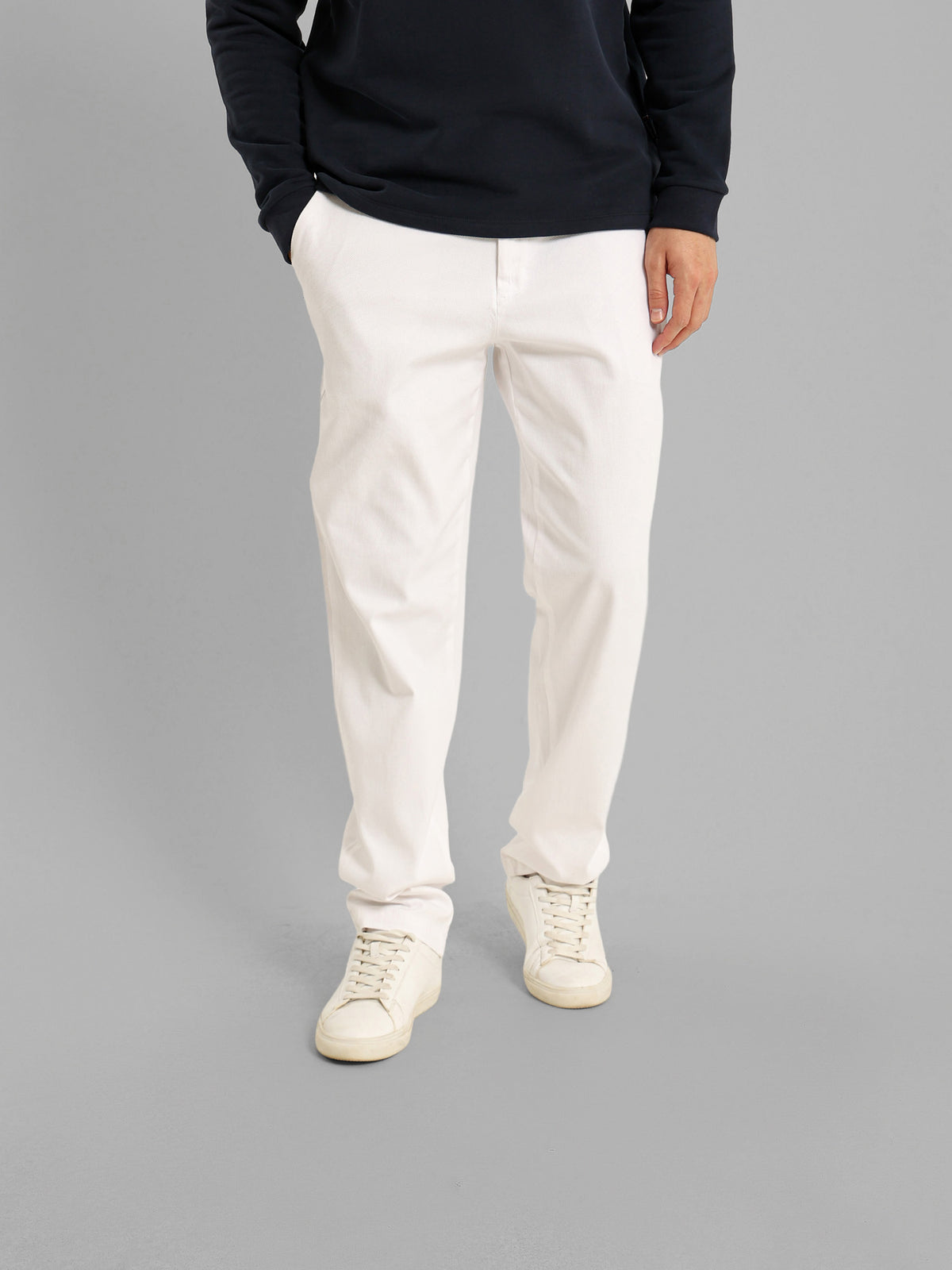 Basic Casual Pique Flat Pocket Pants