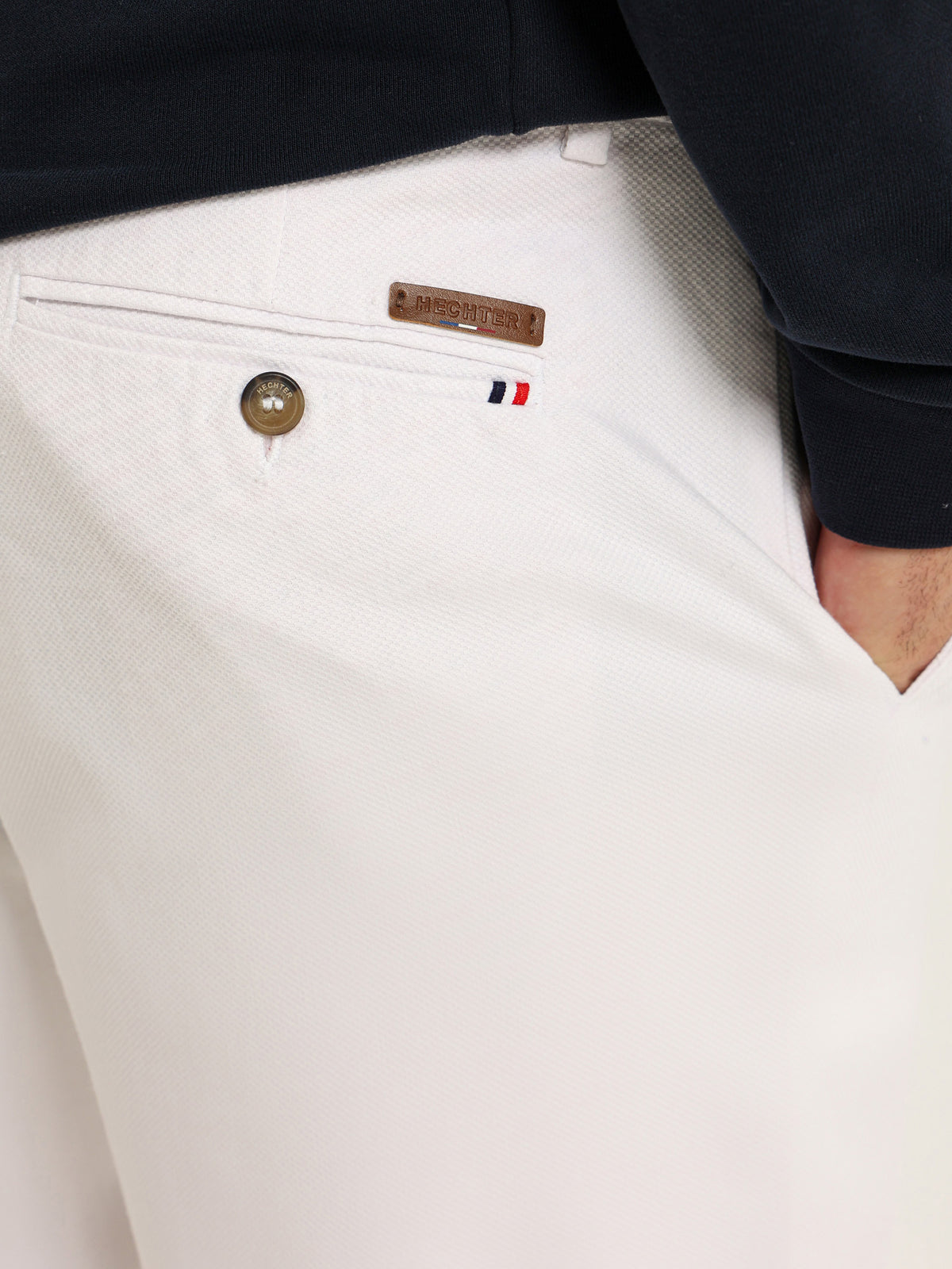 Basic Casual Pique Flat Pocket Pants