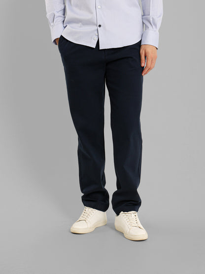 Basic Casual Pique Flat Pocket Pants