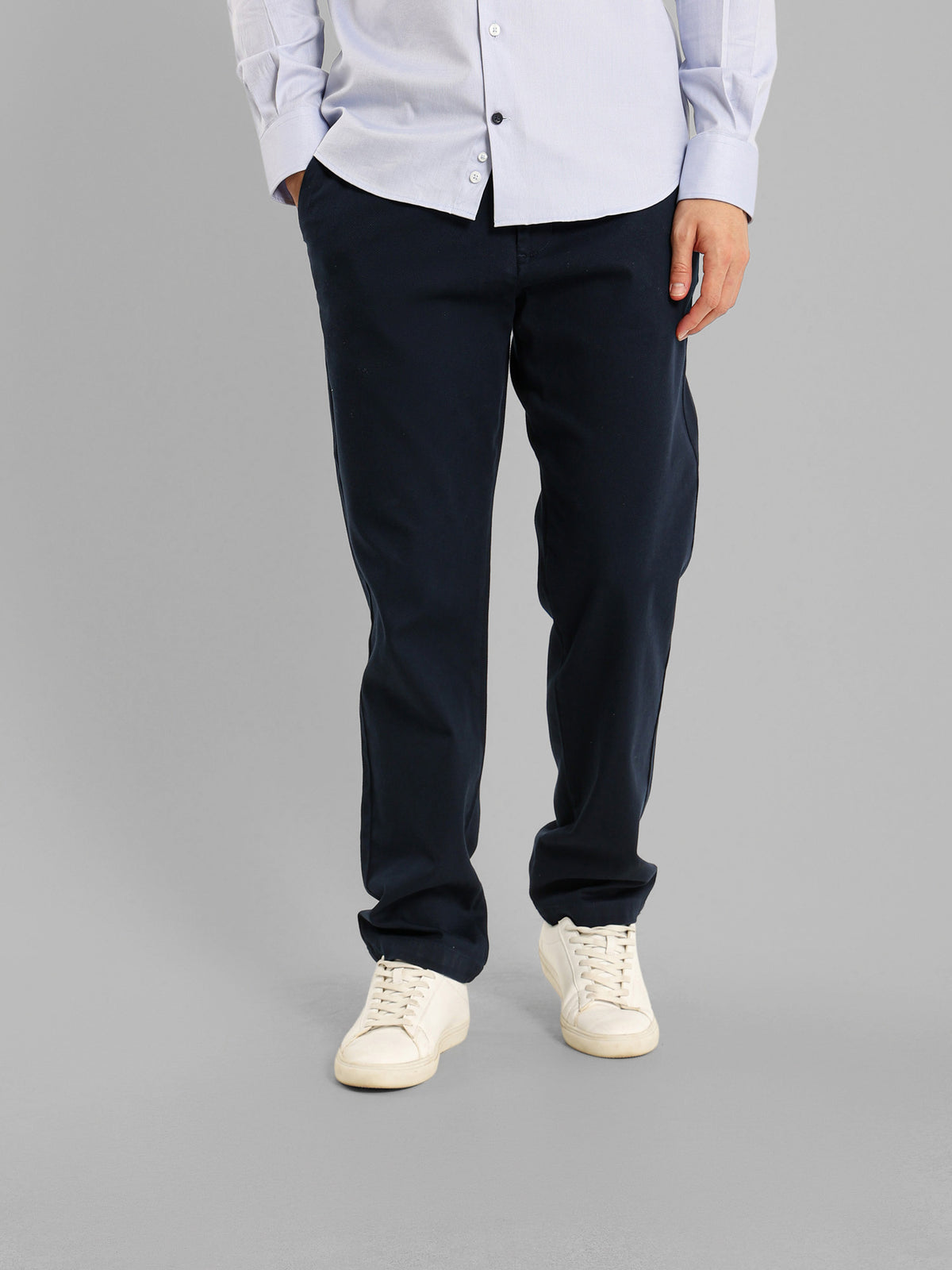 Basic Casual Pique Flat Pocket Pants
