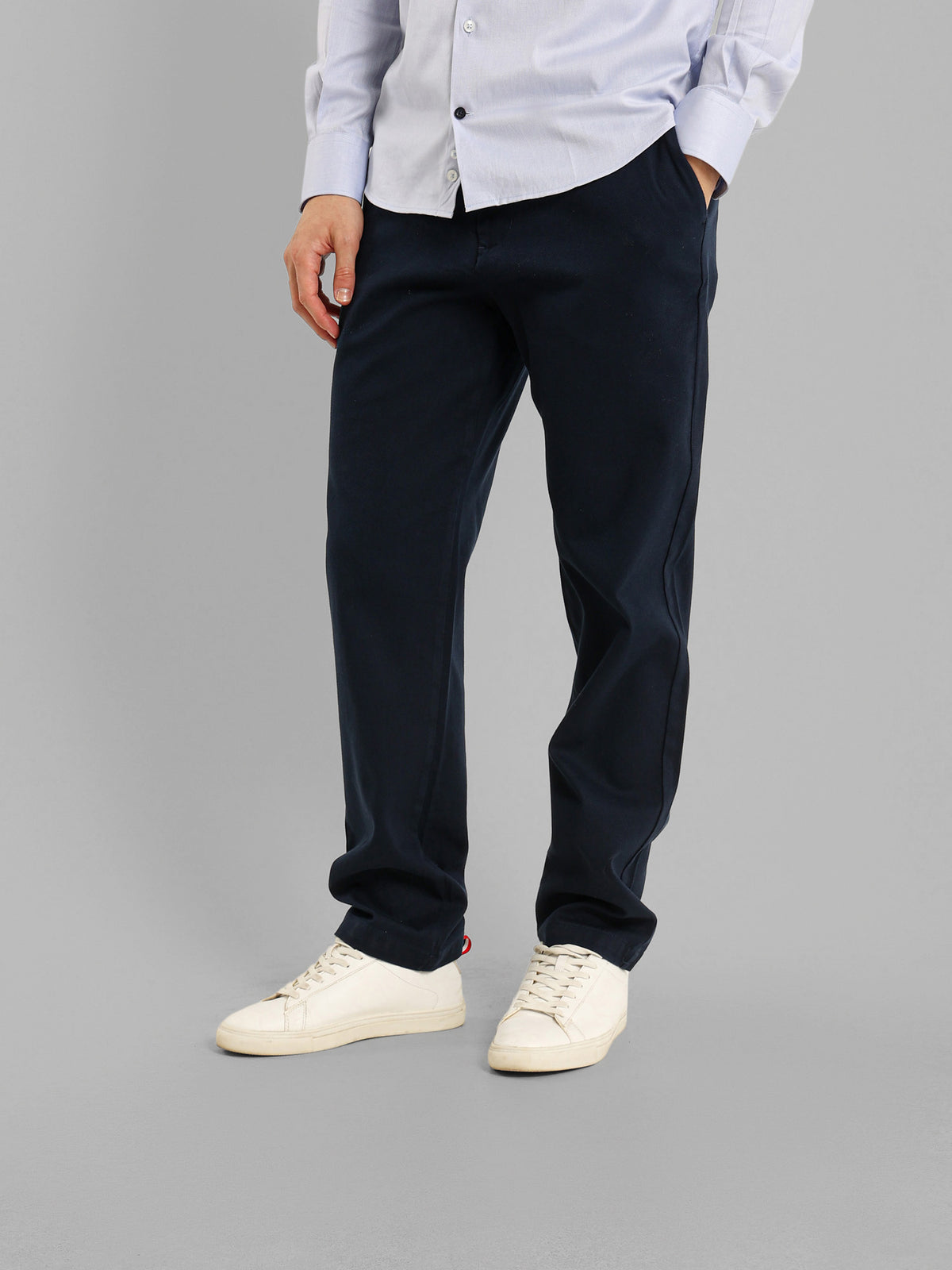 Basic Casual Pique Flat Pocket Pants