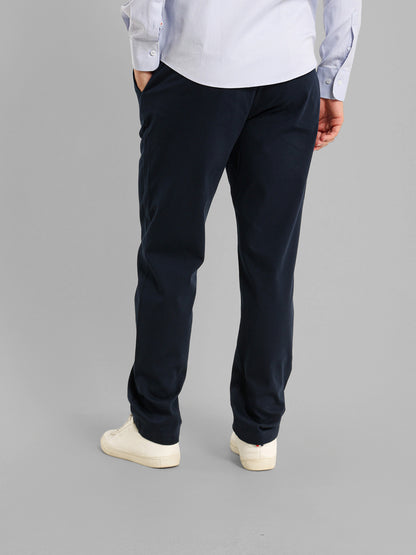 Basic Casual Pique Flat Pocket Pants