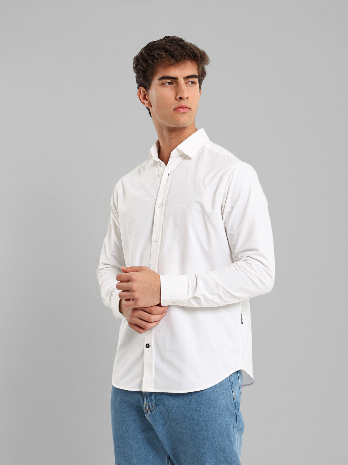 Kent Collar Brushed Oxford Shirt