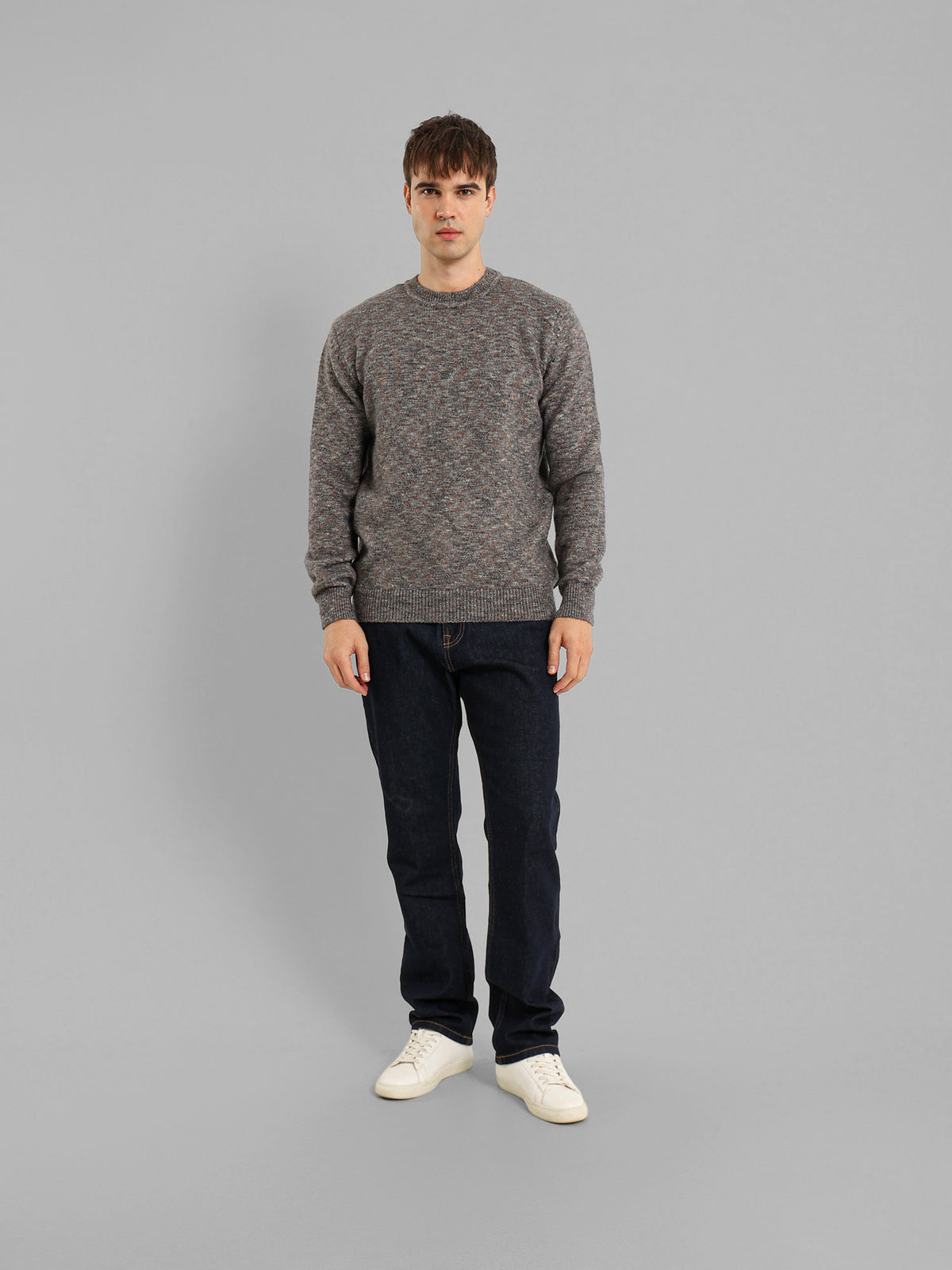 Round Neck Structured Pullover