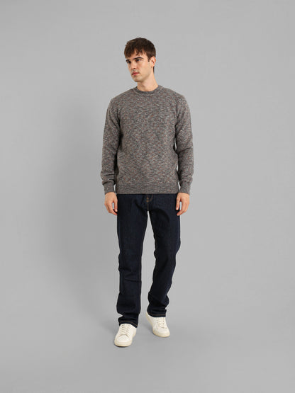 Round Neck Structured Pullover