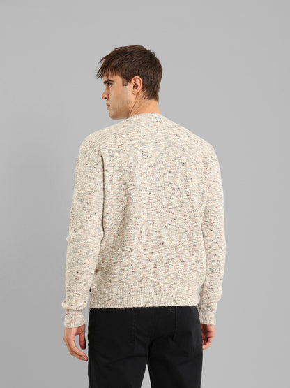 Round Neck Structured Pullover