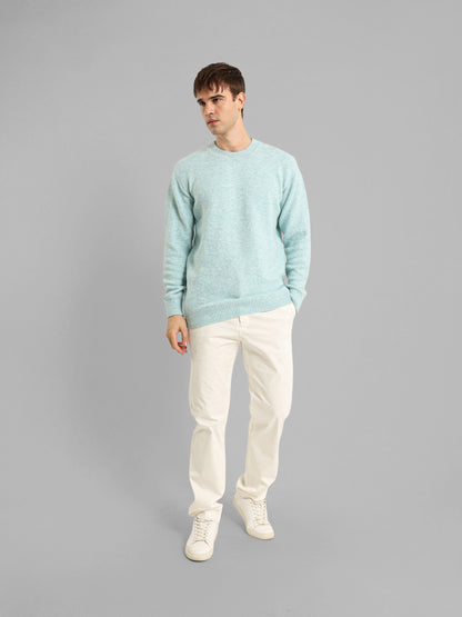 Round Neck Knit Pullover