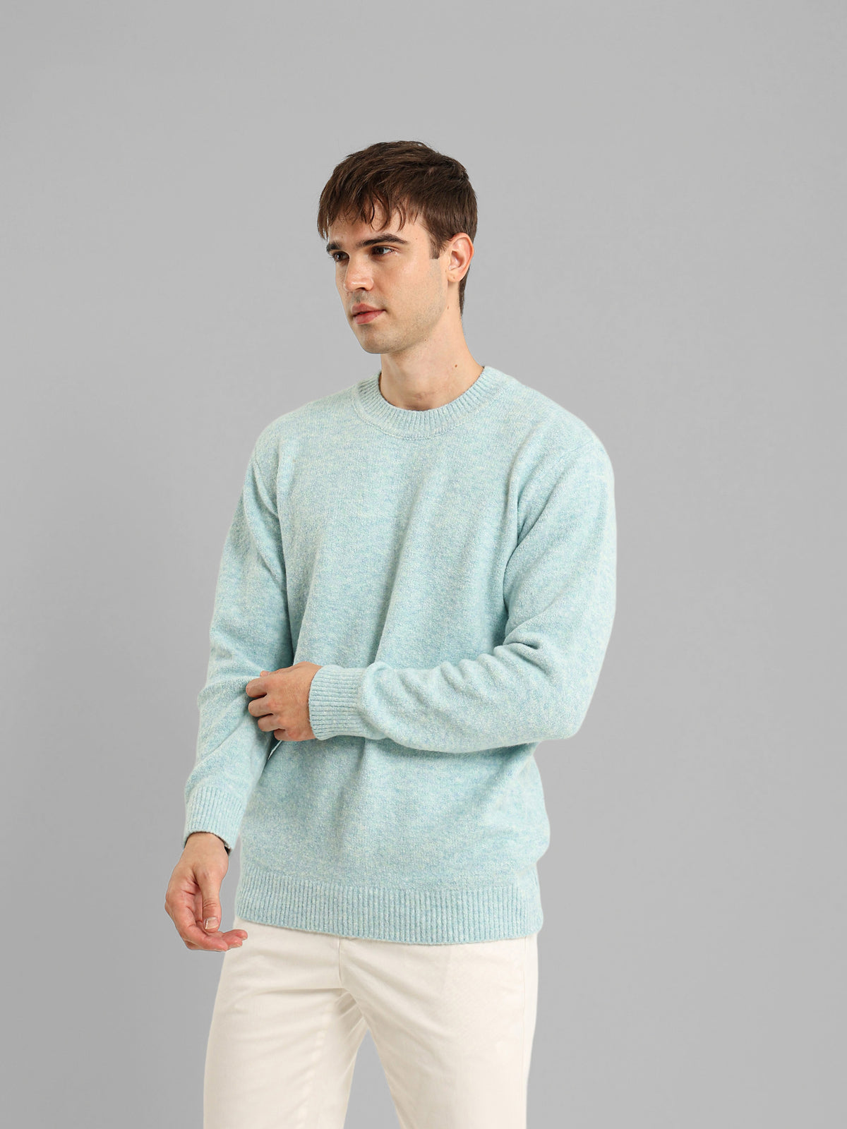 Round Neck Knit Pullover