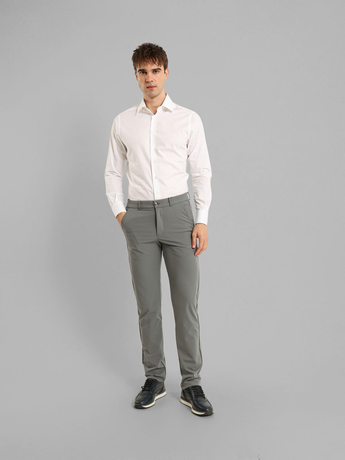 City Shirt with Kent Collar and French Placket