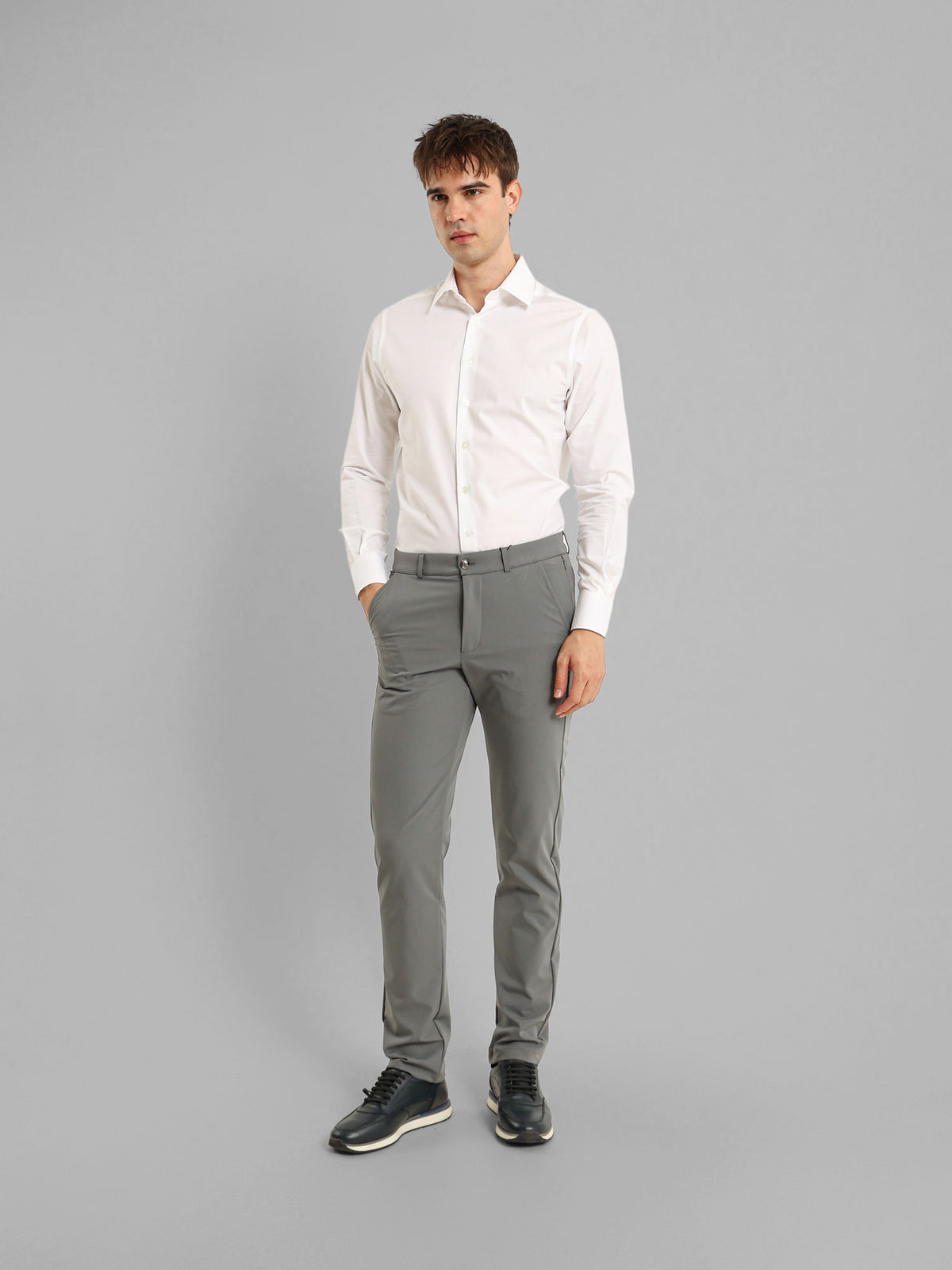 City Shirt with Kent Collar and French Placket