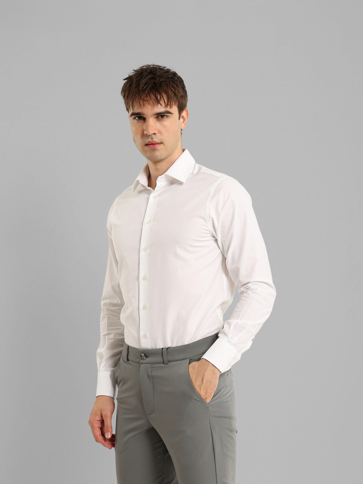 City Shirt with Kent Collar and French Placket