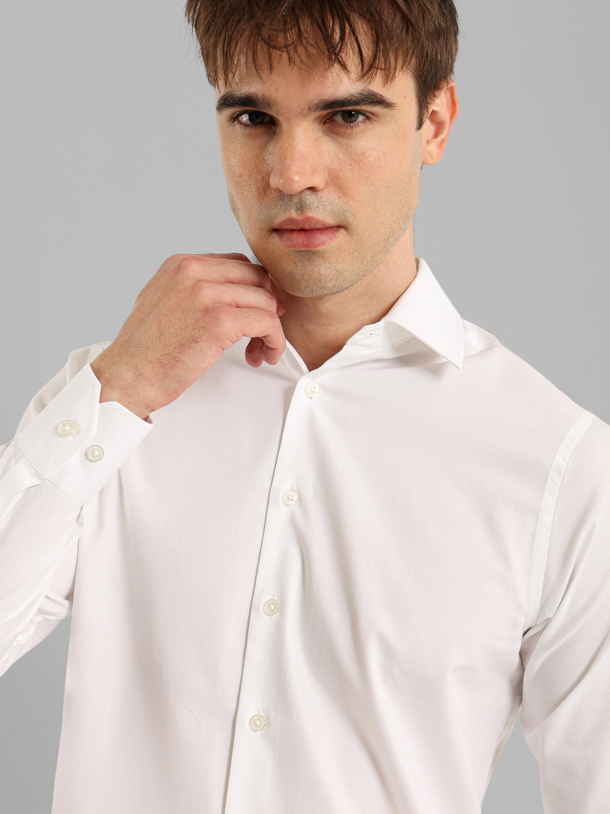 City Shirt with Kent Collar and French Placket