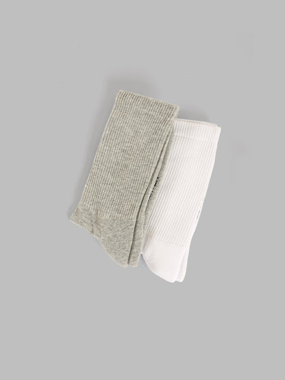 Crew Socks with Cushioned Soles 2 Pack