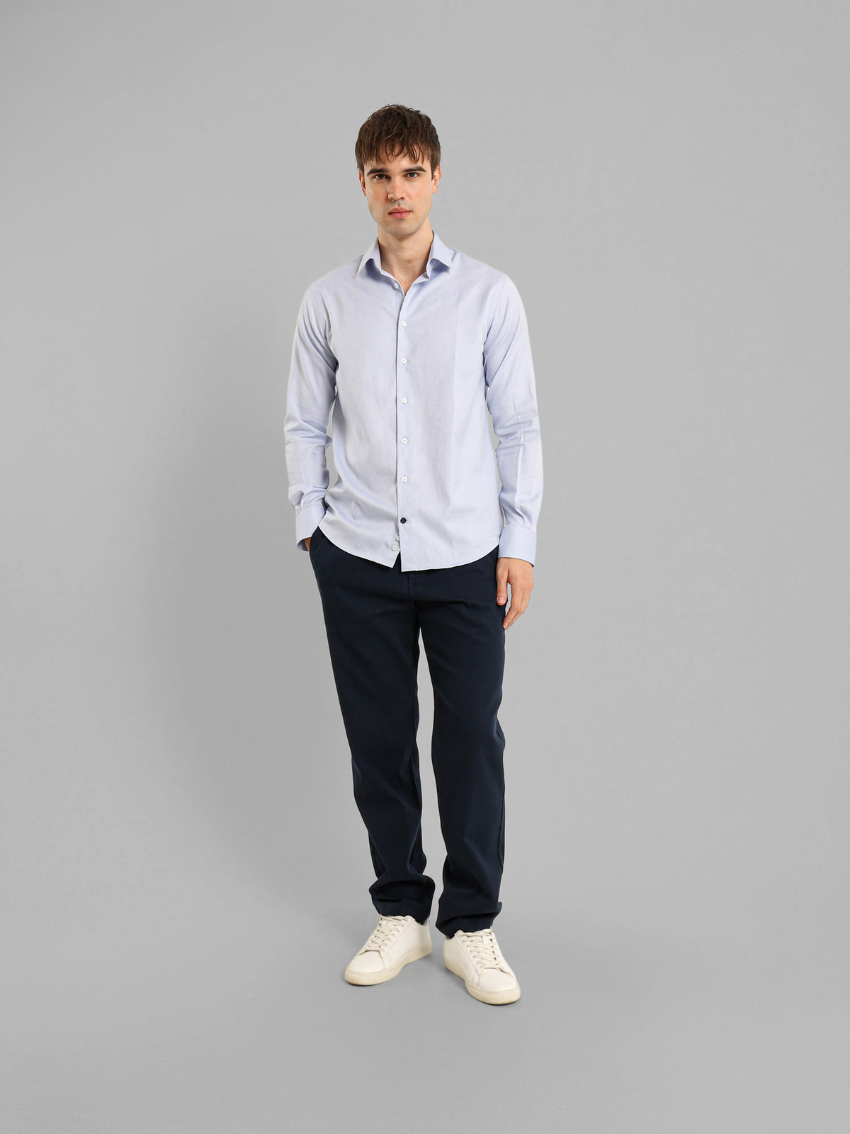 Kent Collar Shirt with French Placket