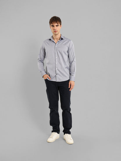 Kent Collar Shirt with French Placket