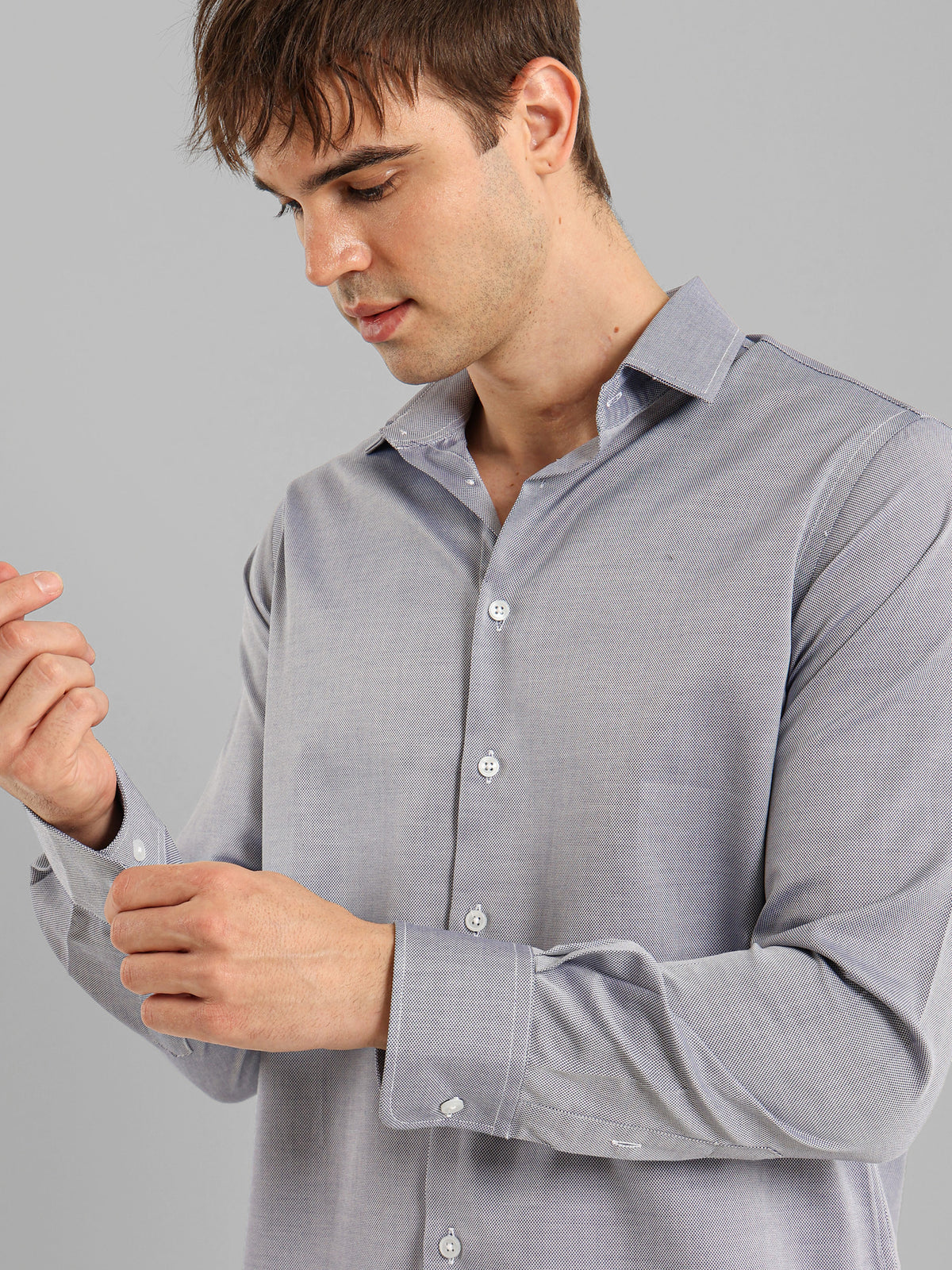 Kent Collar Shirt with French Placket