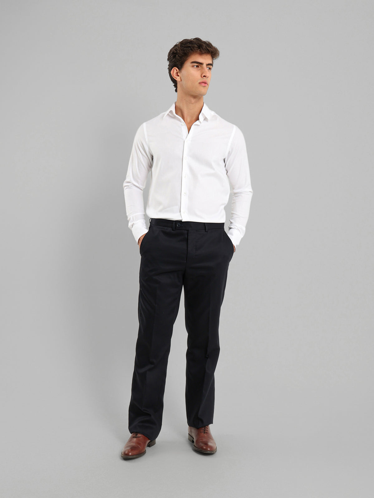 City Shirt with Kent Collar and French Placket