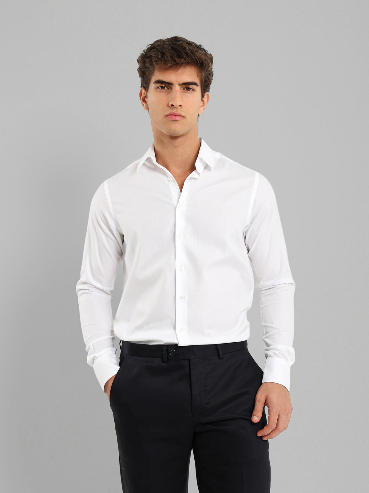 City Shirt with Kent Collar and French Placket