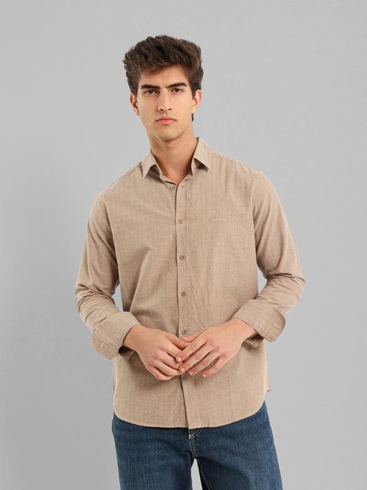 Kent Collar Flannel Melange Shirt