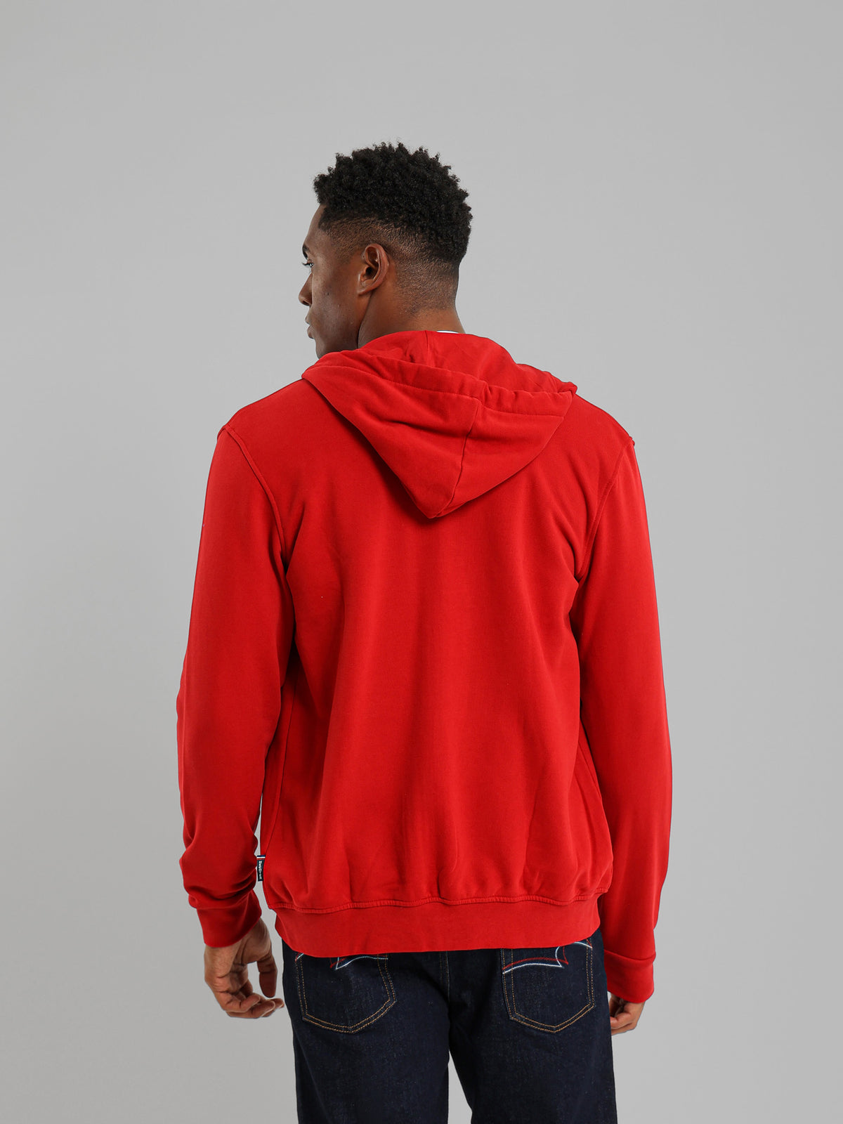 Hoodie Jacket with Flag Zipper