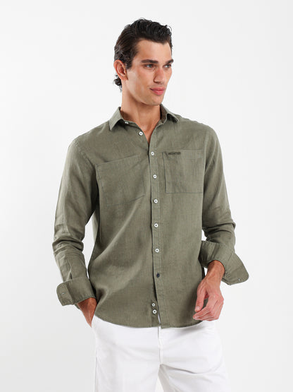 Kent Collar Linen Shirt