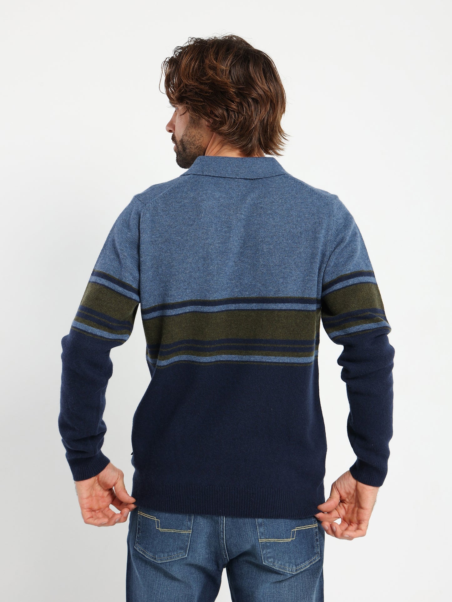 Polo Color Block Pullover