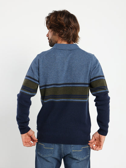 Polo Color Block Pullover
