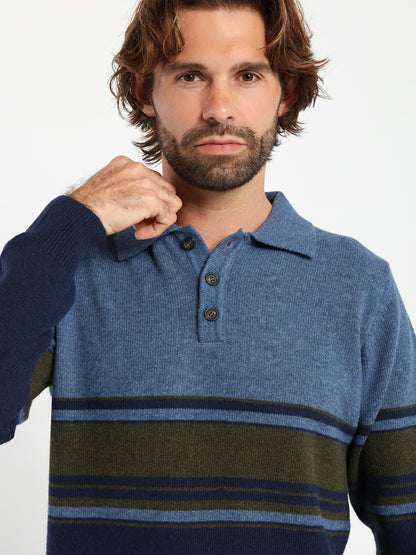 Polo Color Block Pullover