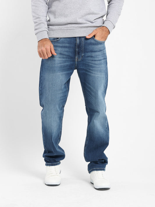 Washed Denim Pants