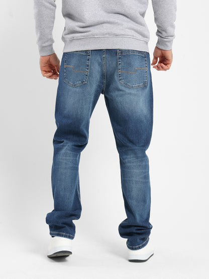 Washed Denim Pants